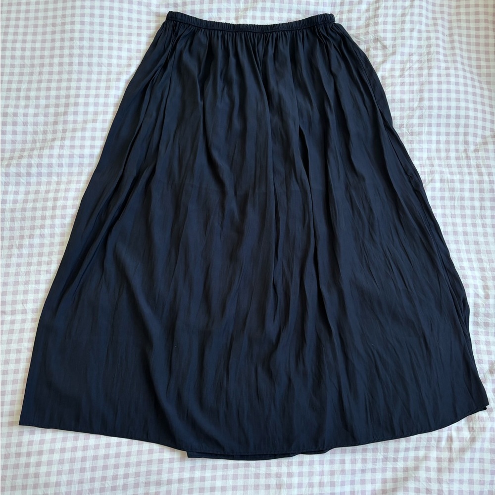 T Tahari Navy Maxi Skirt